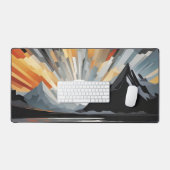 Abstracte schemering bureaumat (Keyboard & Muis)