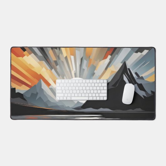Abstracte schemering bureaumat (Keyboard & Muis)