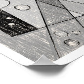 Abstracte schets #747 poster (Hoek)