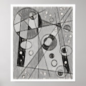 Abstracte schets #747 poster (Voorkant)