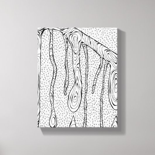 abstracte schets afdrukken - Bomen vallen - Lijn t (Voorkant)