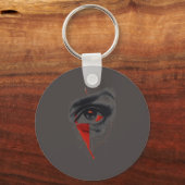 Abstracte schets oog sleutelhanger (Voorkant)