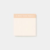 Abstracte Schetslijnen Persoonlijk | Perzik Puf Post-it® Notes (Voorkant)