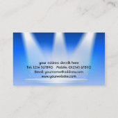 Abstracte schijnwerpers Visitekaartje (Achterkant)