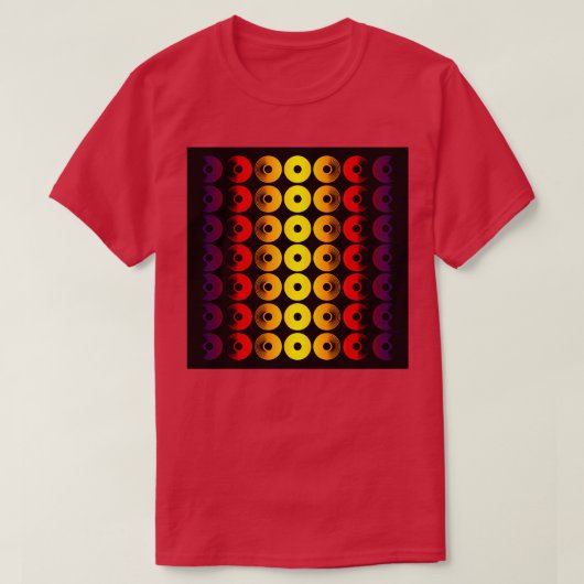 Abstracte schijven van aardewerk t-shirt (Design voorkant)