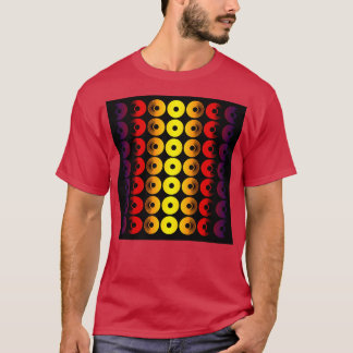 Abstracte schijven van aardewerk t-shirt