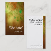 "Abstracte" schilder, grafisch artiest, art direct Visitekaartje (Voorkant / Achterkant)