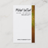 "Abstracte" schilder, grafisch artiest, art direct Visitekaartje (Achterkant)