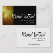 "Abstracte" schilder, grafisch artiest, art direct Visitekaartje (Voorkant / Achterkant)