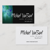 "Abstracte" schilder, grafisch artiest, art direct Visitekaartje (Voorkant / Achterkant)