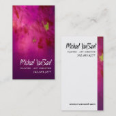 "Abstracte" schilder, grafisch artiest, art direct Visitekaartje (Voorkant / Achterkant)