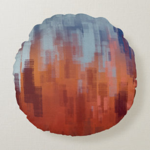 Abstracte schilderachtergrond op betonnen wand. Kl Rond Kussen
