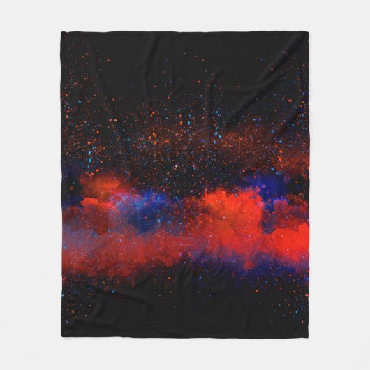 Abstracte schilderachtergrond voor kleurrijke wate fleece deken (Voorkant)