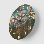 Abstracte schilderen van Kandinski Ronde Klok (Hoek)