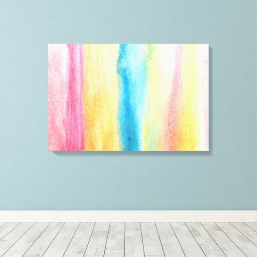 abstracte schilderen waterverf canvas afdruk (Insitu (Houten vloer))