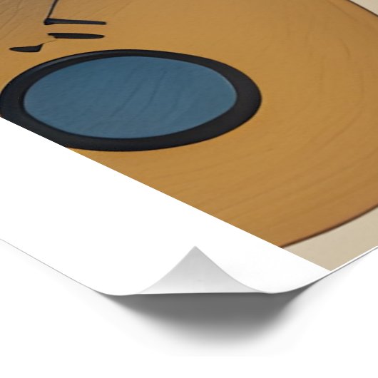 Abstracte schildergitaar en muziekinstrumenten perfect poster (Hoek)