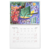 Abstracte schilderijen-12 waterverven Ruimtevaartr Kalender (Feb 2026)