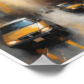 Abstracte schilderijen emoties Wall Art Poster (Hoek)
