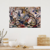 Abstracte schilderijen uit Kandinsky Poster (Keuken)