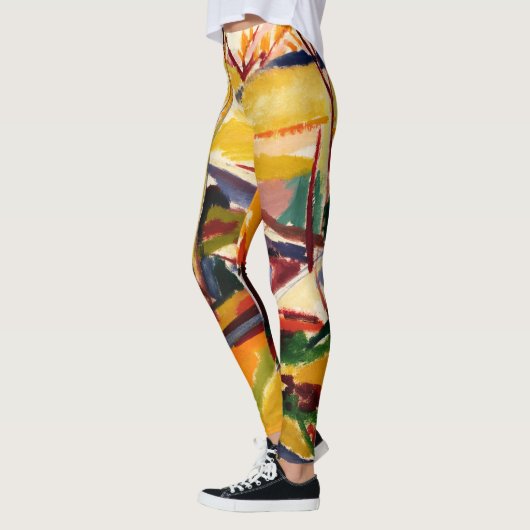Abstracte schilderijen voor dames, kleurrijk leggings (Links)
