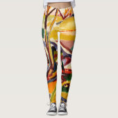 Abstracte schilderijen voor dames, kleurrijk leggings (Voorkant)
