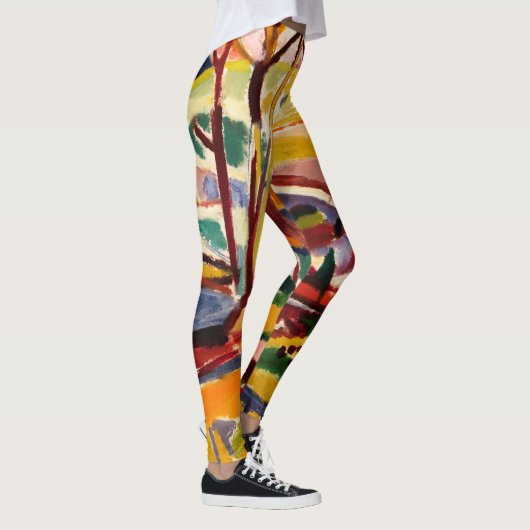 Abstracte schilderijen voor dames, kleurrijk leggings (Rechts)