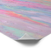 Abstracte schilderijen voor kleurrijke meisjes poster (Hoek)