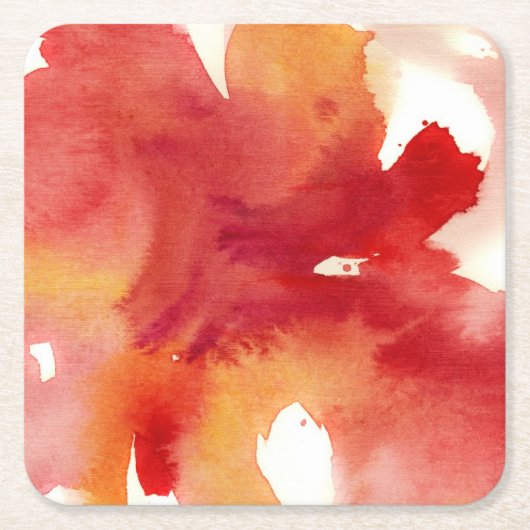 Abstracte schilderijen voor waterverf kartonnen onderzetters (Voorkant)