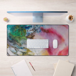 Abstracte schilderijwas bureaumat