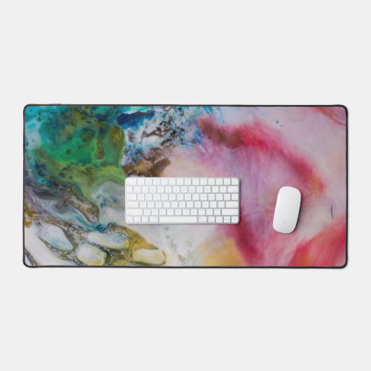 Abstracte schilderijwas bureaumat (Keyboard & Muis)