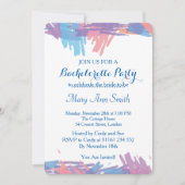 Abstracte schildering met waterverf vrijgezellenfe kaart (Voorkant)