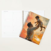 Abstracte Schildering Vader Tilt Kind bij Zonsonde Planner (Display)