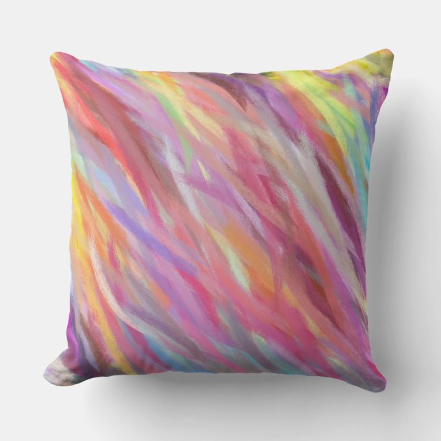 Abstracte schilderkleuren #100 kussen (Voorkant)