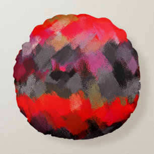 Abstracte schilderkleuren #2 rond kussen