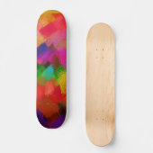 Abstracte schilderkleuren #3 persoonlijk skateboard (Voorkant)