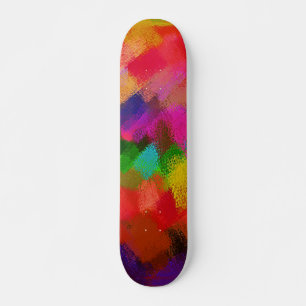Abstracte schilderkleuren #3 persoonlijk skateboard