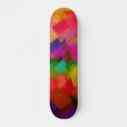 Abstracte schilderkleuren #3 persoonlijk skateboard (Voorkant)