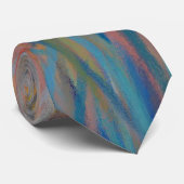 Abstracte schilderkleuren #62 stropdas (Opgerold)