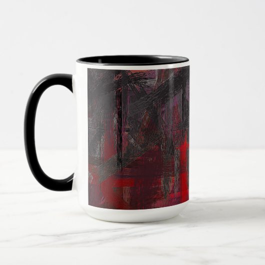 Abstracte schilderkleuren #75 mok (Links)