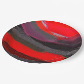 Abstracte schilderkleuren papieren bordje (Gekanteld)