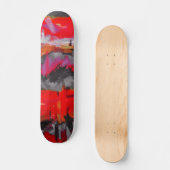 Abstracte schilderkleuren persoonlijk skateboard (Voorkant)