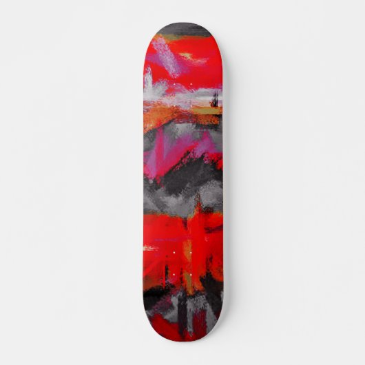 Abstracte schilderkleuren persoonlijk skateboard (Voorkant)