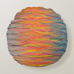 Abstracte schilderkunst 18 rond kussen