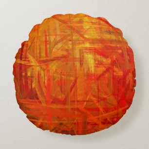 Abstracte schilderkunst 55 rond kussen