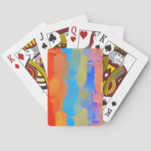 Abstracte Schilderkunst | Abstracte Kunst 25 Pokerkaarten (Achterkant)