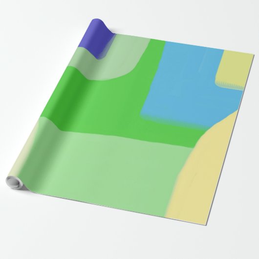abstracte schilderkunst cadeaupapier (Uitgerold)