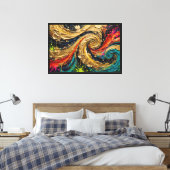 abstracte schilderkunst canvas afdruk (Insitu (Slaapkamer))