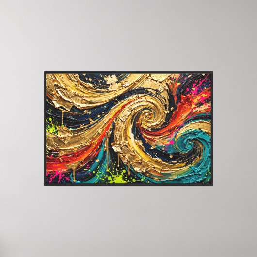 abstracte schilderkunst canvas afdruk (Voorkant)