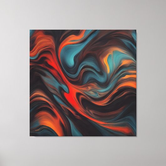 Abstracte schilderkunst canvas afdruk (Voorkant)
