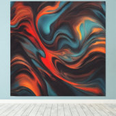 Abstracte schilderkunst canvas afdruk (Insitu (Houten vloer))